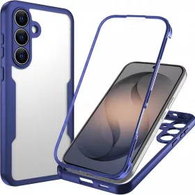  Techsuit - ColorVerse 360 tok kijelzővédővel - Samsung Galaxy S26 - Kék