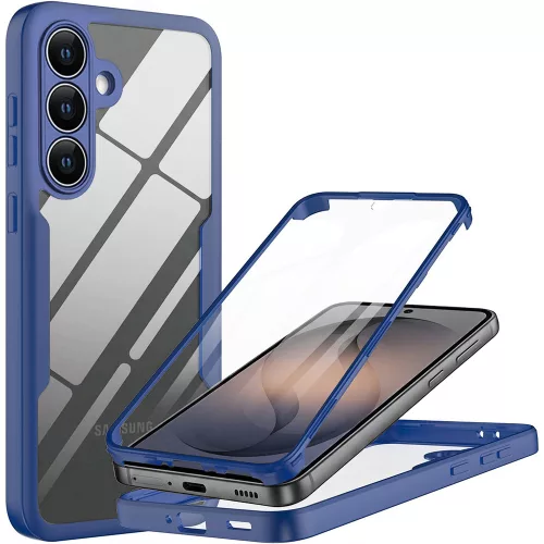 Techsuit - ColorVerse 360 tok kijelzővédővel - Samsung Galaxy S26 - Kék