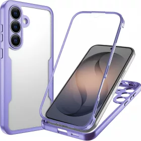   Techsuit - ColorVerse 360 tok kijelzővédővel - Samsung Galaxy S26 - Lila