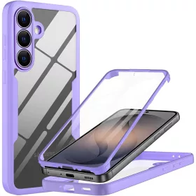   Techsuit - ColorVerse 360 tok kijelzővédővel - Samsung Galaxy S26 - Lila