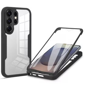   Techsuit - ColorVerse 360 tok kijelzővédővel - Samsung Galaxy S26 Ultra - Fekete
