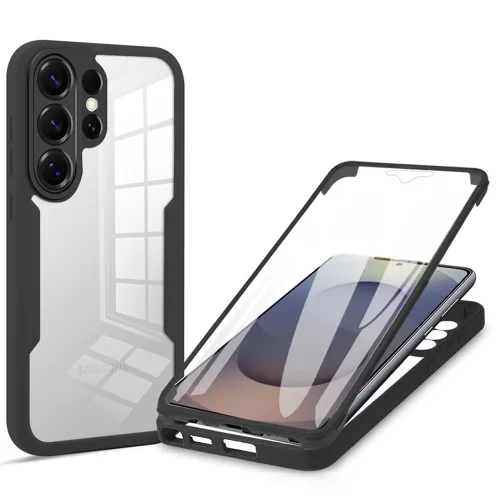 Techsuit - ColorVerse 360 tok kijelzővédővel - Samsung Galaxy S26 Ultra - Fekete