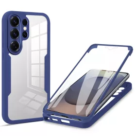  Techsuit - ColorVerse 360 tok kijelzővédővel - Samsung Galaxy S26 Ultra - Kék