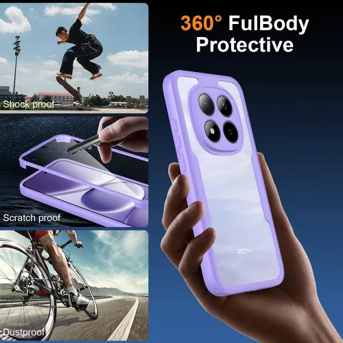 Techsuit - ColorVerse 360 tok kijelzővédővel - Samsung Galaxy S26 Ultra - Lila