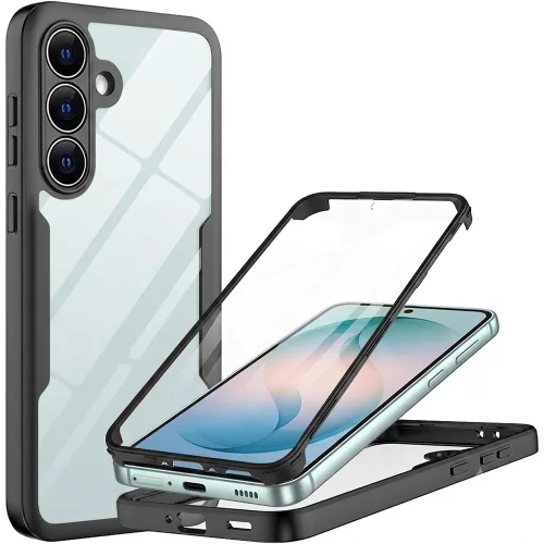 Techsuit - ColorVerse 360 tok kijelzővédővel - Samsung Galaxy S26 Plus - Fekete