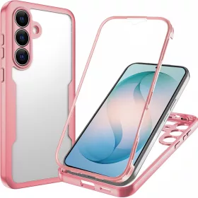   Techsuit - ColorVerse 360 tok kijelzővédővel - Samsung Galaxy S26 Plus - Rózsaszín