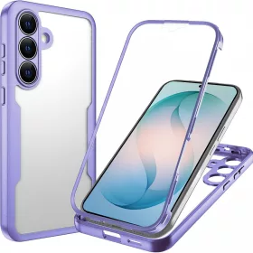   Techsuit - ColorVerse 360 tok kijelzővédővel - Samsung Galaxy S26 Plus - Lila
