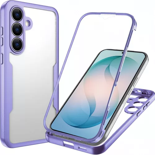 Techsuit - ColorVerse 360 tok kijelzővédővel - Samsung Galaxy S26 Plus - Lila