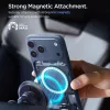 Spigen - Autós tartó vezeték nélküli töltéssel Essential EV15MAQ (ACP10513) - MagSafe, Gyorstöltés, Qi2, Szellőzőrácsra, 15W- Black