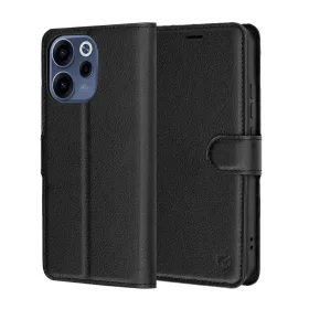   Techsuit - Leather Folio kinyitható tok - Oppo Reno15 F / Reno15 FS 5G - Fekete