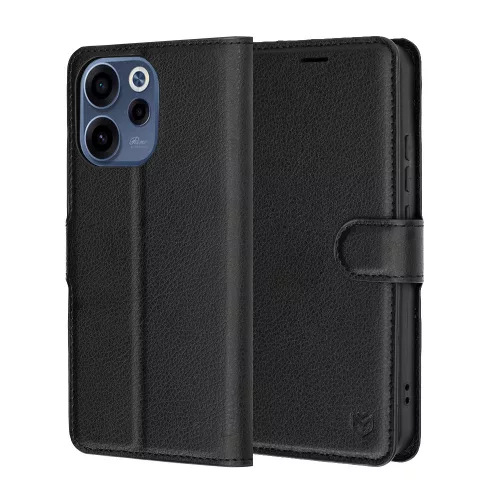 Techsuit - Leather Folio kinyitható tok - Oppo Reno15 F / Reno15 FS 5G - Fekete