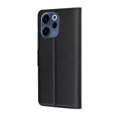 Techsuit - Leather Folio kinyitható tok - Oppo Reno15 F / Reno15 FS 5G - Fekete