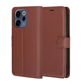   Techsuit - Leather Folio kinyitható tok - Oppo Reno15 F / Reno15 FS 5G - Barna
