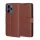 Techsuit - Leather Folio kinyitható tok - Oppo Reno15 F / Reno15 FS 5G - Barna