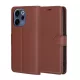 Techsuit - Leather Folio kinyitható tok - Oppo Reno15 F / Reno15 FS 5G - Barna