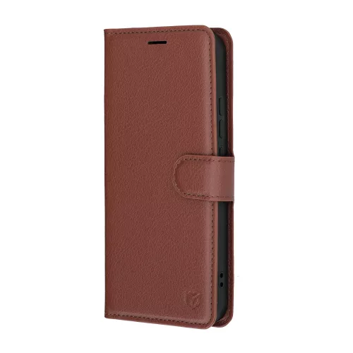 Techsuit - Leather Folio kinyitható tok - Oppo Reno15 F / Reno15 FS 5G - Barna