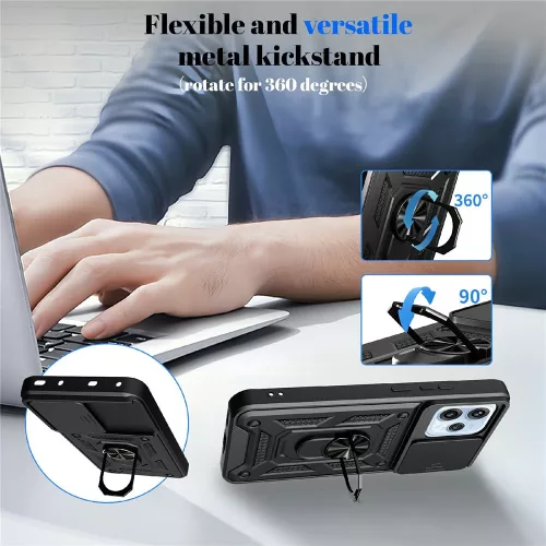 Techsuit - CamShield ütésálló tok - Oppo Reno15 F / Reno15 FS 5G - Kék