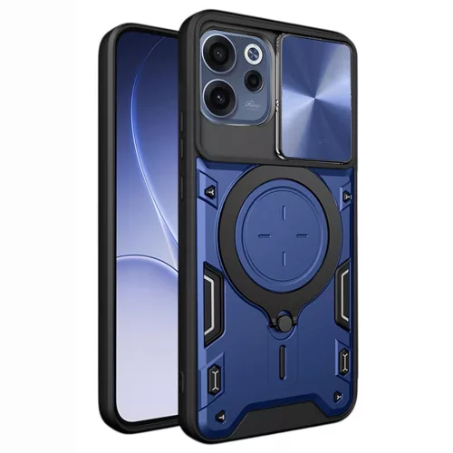 Techsuit - CamGuard Pro tok ütésálló tok - Oppo Reno15 F / Reno15 FS 5G - Kék