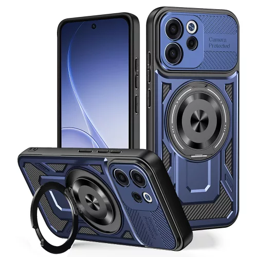 Techsuit - RuggedCam ütésálló tok - Oppo Reno15 F / Reno15 FS 5G - Kék