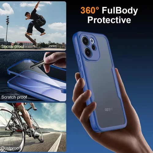 Techsuit - ColorVerse 360 tok kijelzővédővel - Oppo Reno15 F / Reno15 FS 5G - Fekete