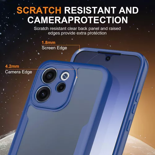 Techsuit - ColorVerse 360 tok kijelzővédővel - Oppo Reno15 F / Reno15 FS 5G - Kék