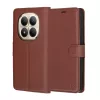 Techsuit - Leather Folio kinyitható tok - Xiaomi Redmi Note 15 Pro+ 5G / Poco M8 Pro 5G - Barna