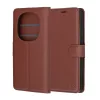 Techsuit - Leather Folio kinyitható tok - Xiaomi Redmi Note 15 Pro+ 5G / Poco M8 Pro 5G - Barna
