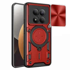  Techsuit - CamGuard Pro ütésálló tok - Xiaomi Redmi Note 15 Pro+ 5G / Poco M8 Pro 5G - Piros