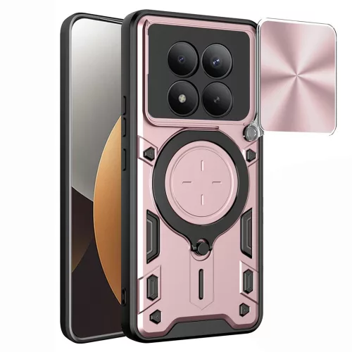 Techsuit - CamGuard Pro tok ütésálló tok - Xiaomi Redmi Note 15 Pro+ 5G / Poco M8 Pro 5G - Rosegold