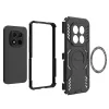 Techsuit - ArmorMag ütésálló tok - Xiaomi Redmi Note 15 Pro+ 5G / Poco M8 Pro 5G - Fekete