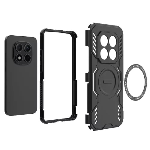 Techsuit - ArmorMag ütésálló tok - Xiaomi Redmi Note 15 Pro+ 5G / Poco M8 Pro 5G - Fekete