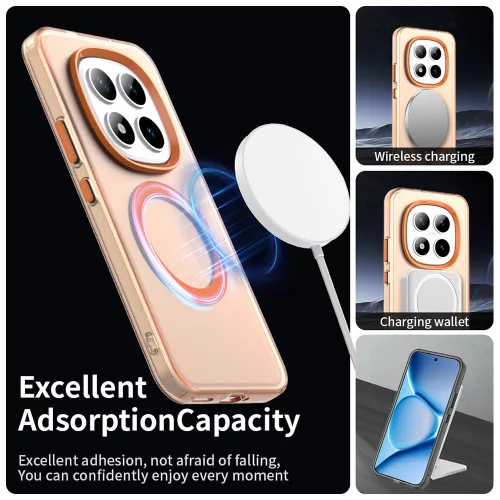 Techsuit - CandyCase MagSafe tok - Xiaomi Redmi Note 15 Pro+ 5G / Poco M8 Pro 5G - Narancssárga