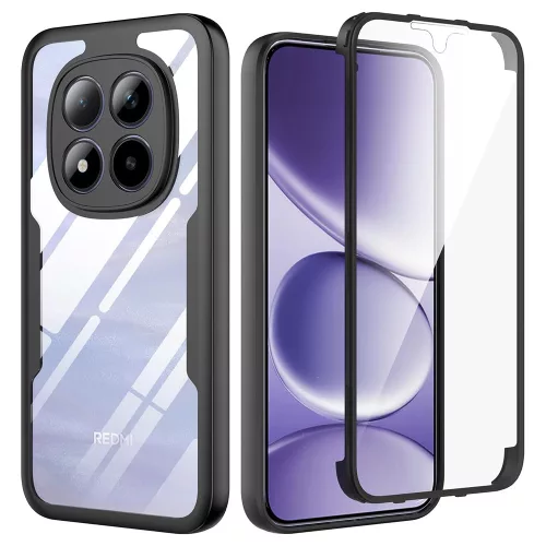 Techsuit - ColorVerse 360 tok kijelzővédővel - Xiaomi Redmi Note 15 Pro+ 5G / Poco M8 Pro 5G - Fekete