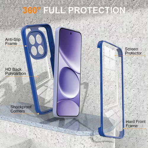Techsuit - ColorVerse 360 tok kijelzővédővel - Xiaomi Redmi Note 15 Pro+ 5G / Poco M8 Pro 5G - Kék