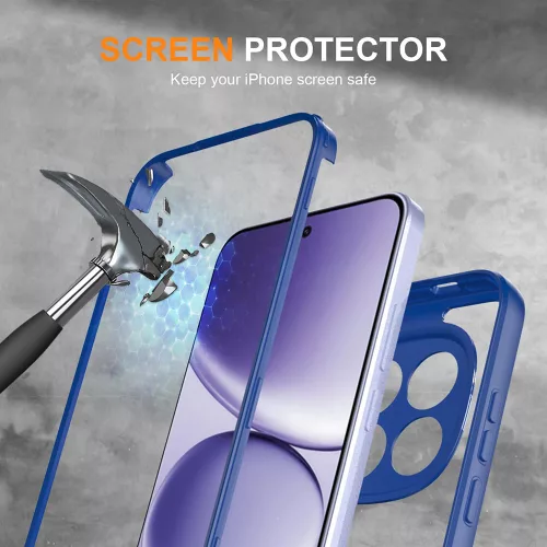Techsuit - ColorVerse 360 tok kijelzővédővel - Xiaomi Redmi Note 15 Pro+ 5G / Poco M8 Pro 5G - Kék