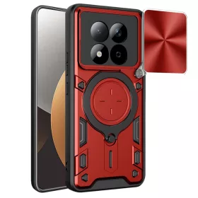   Techsuit - CamGuard Pro ütésálló tok - Xiaomi Redmi Note 15 Pro 5G - Piros