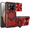 Techsuit - CamGuard Pro tok ütésálló tok - Xiaomi Redmi Note 15 Pro 5G - Piros