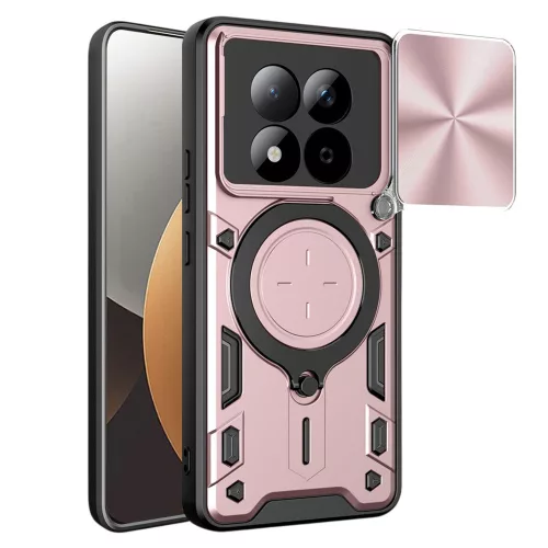 Techsuit - CamGuard Pro tok ütésálló tok - Xiaomi Redmi Note 15 Pro 5G - Rosegold