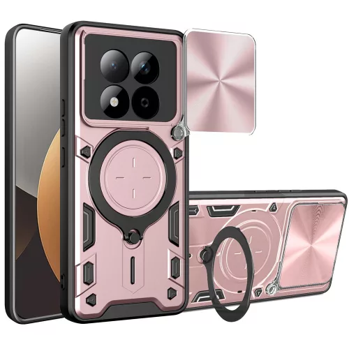 Techsuit - CamGuard Pro tok ütésálló tok - Xiaomi Redmi Note 15 Pro 5G - Rosegold