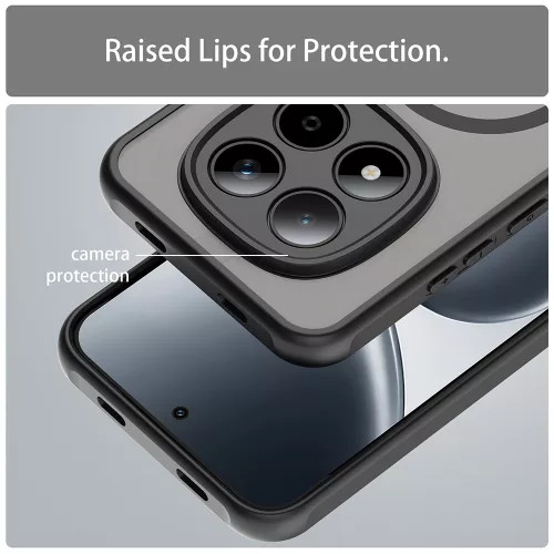 Techsuit - HaloFrost II MagSafe tok - Xiaomi Redmi Note 15 Pro 5G - Fekete