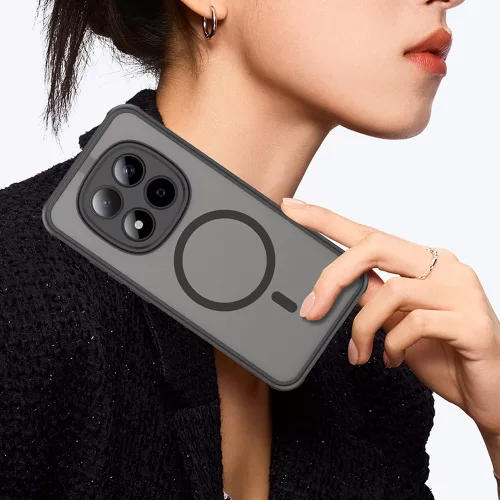 Techsuit - HaloFrost II MagSafe tok - Xiaomi Redmi Note 15 Pro 5G - Fekete