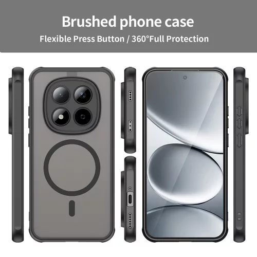 Techsuit - HaloFrost II MagSafe tok - Xiaomi Redmi Note 15 Pro 5G - Fekete
