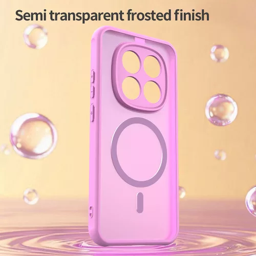 Techsuit - HaloFrost II MagSafe tok - Xiaomi Redmi Note 15 Pro 5G - Rózsaszín