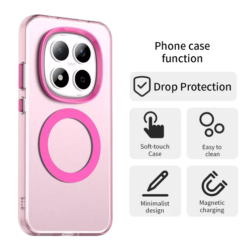 Techsuit - CandyCase MagSafe tok - Xiaomi Redmi Note 15 Pro 5G - Rózsaszín