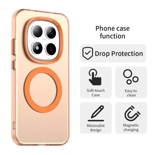 Techsuit - CandyCase MagSafe tok - Xiaomi Redmi Note 15 Pro 5G - Narancssárga