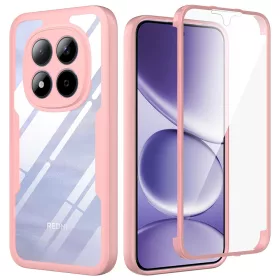   Techsuit - ColorVerse 360 tok kijelzővédővel - Xiaomi Redmi Note 15 Pro 5G - Rózsaszín