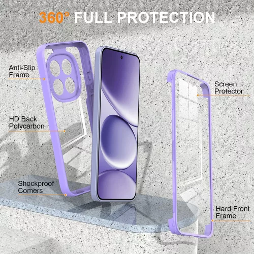 Techsuit - ColorVerse 360 tok kijelzővédővel - Xiaomi Redmi Note 15 Pro 5G - Rózsaszín