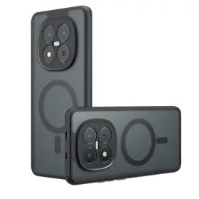   Techsuit - PureFrost MagSafe Ütésálló tok Ütésálló tok - Xiaomi Redmi Note 15 Pro+ 5G / Poco M8 Pro 5G - Matt fekete