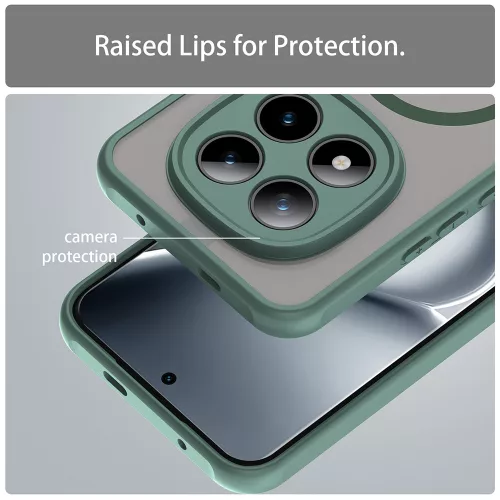 Techsuit - HaloFrost II MagSafe tok - Xiaomi Redmi Note 15 Pro+ 5G / Poco M8 Pro 5G - Zöld