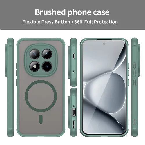 Techsuit - HaloFrost II MagSafe tok - Xiaomi Redmi Note 15 Pro+ 5G / Poco M8 Pro 5G - Zöld